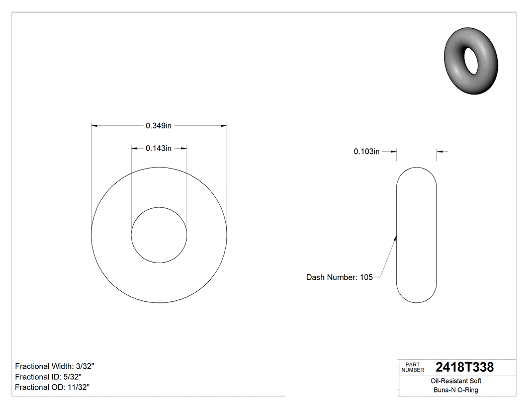 Technical drawing - 2418T338